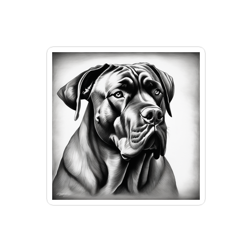 PugMug Custom Cane Corso Sticker