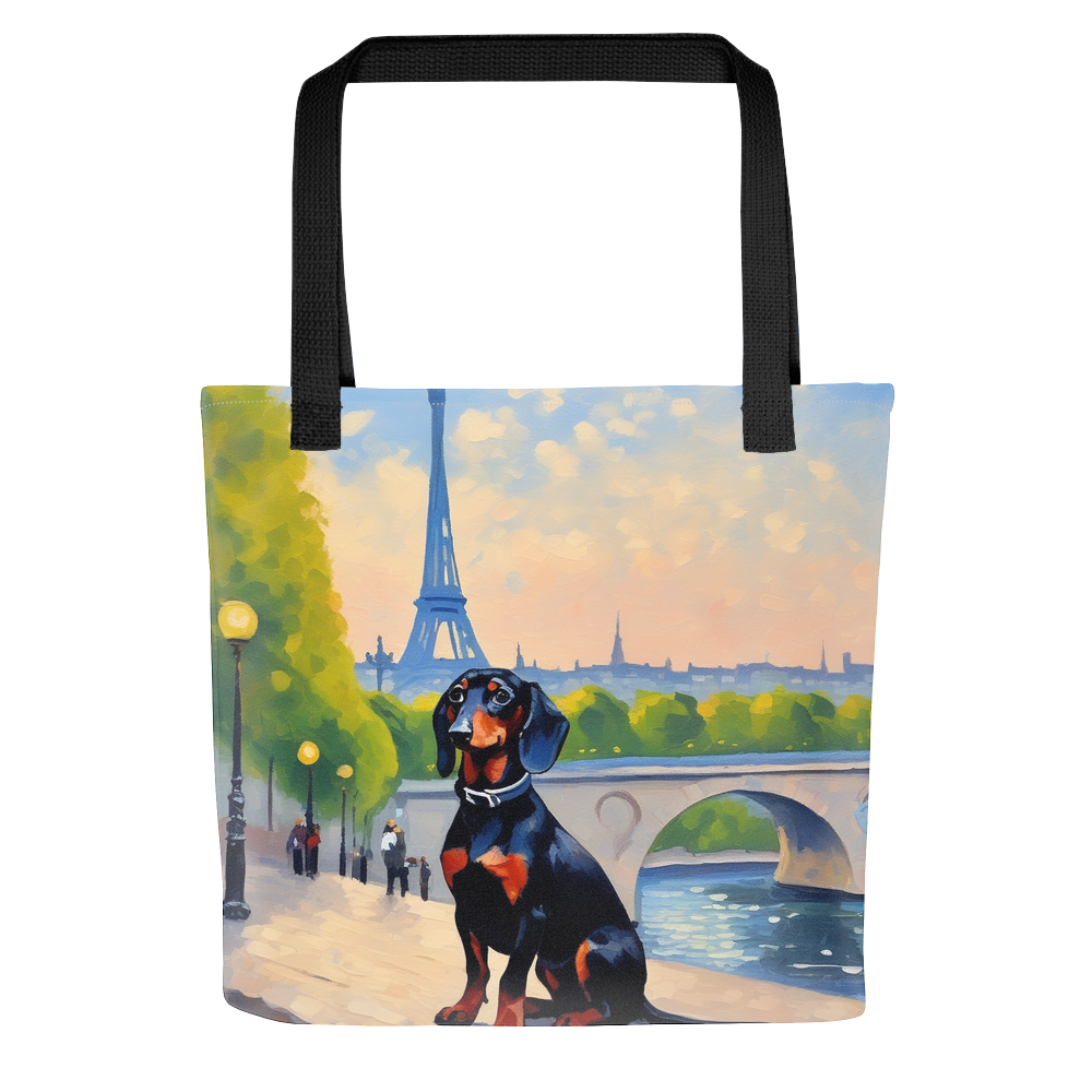 PugMug Custom Black Dachshund Tote