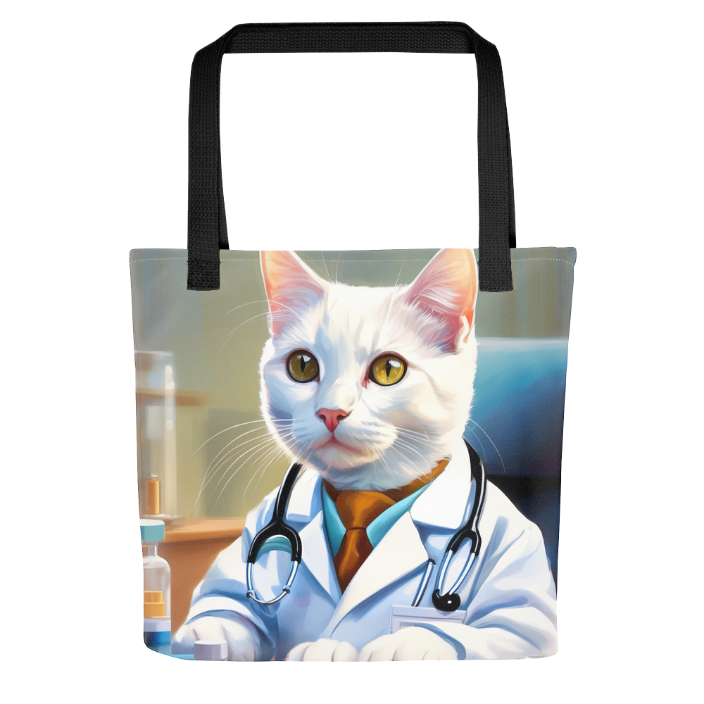 PugMug Custom White Companion Cat Tote