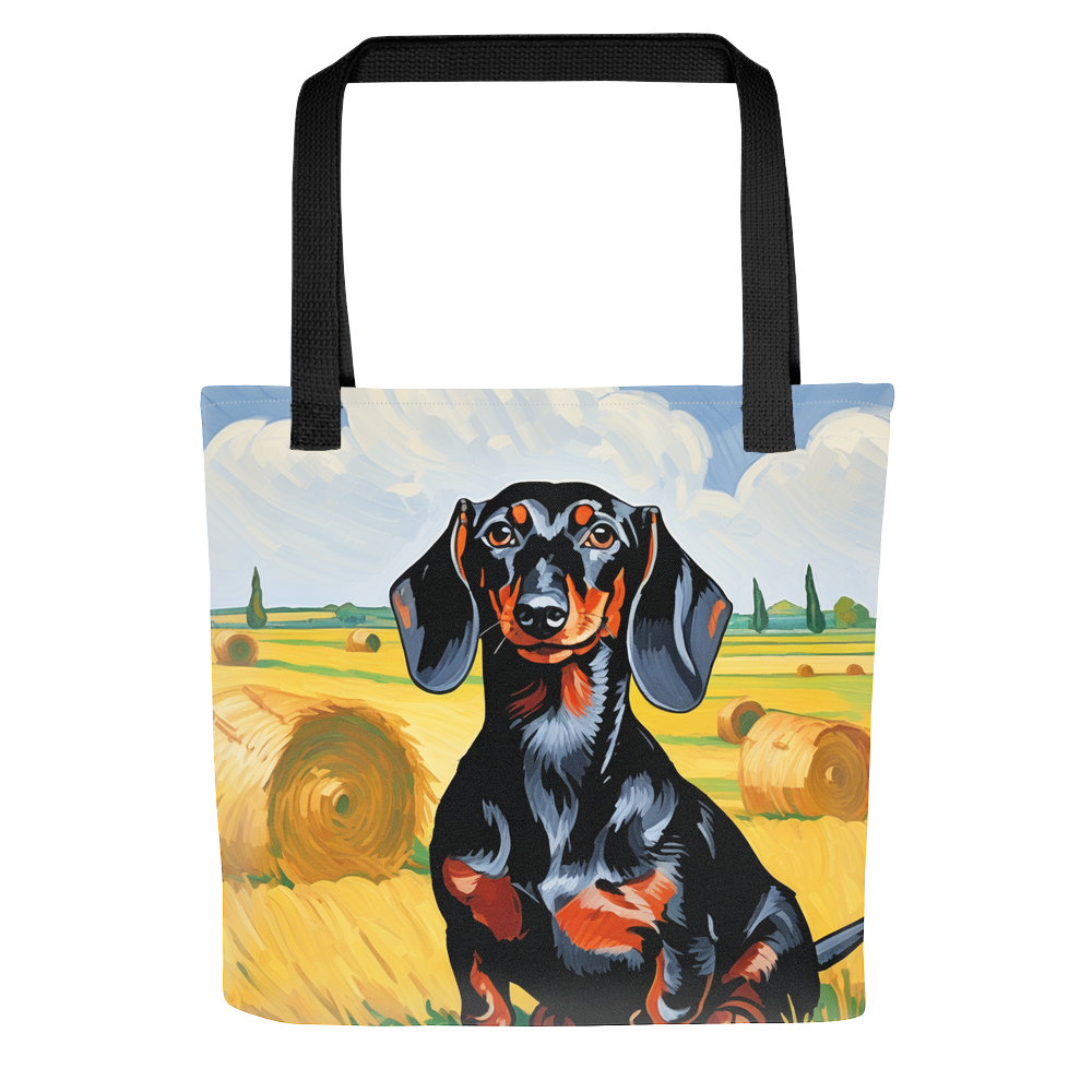 PugMug Custom Black Dachshund Tote