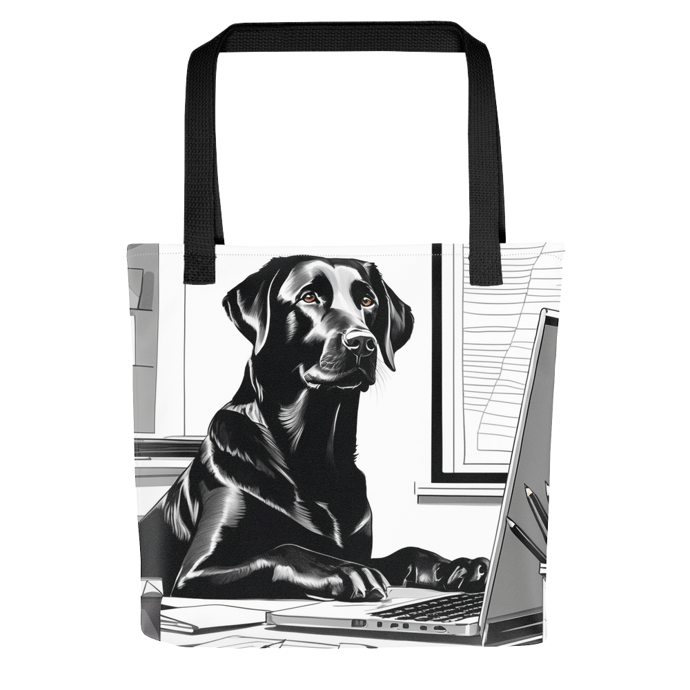 PugMug Custom Black Labrador Retriever Tote