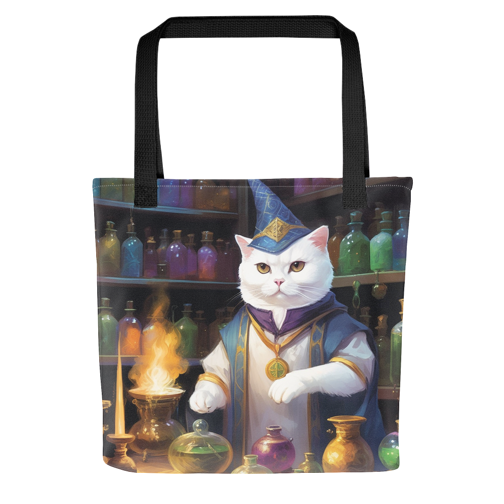 PugMug Custom White Scottish Fold Cat Tote