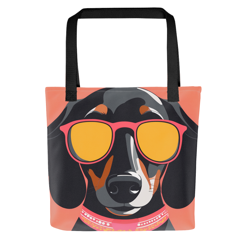 PugMug Custom Black Dachshund Tote