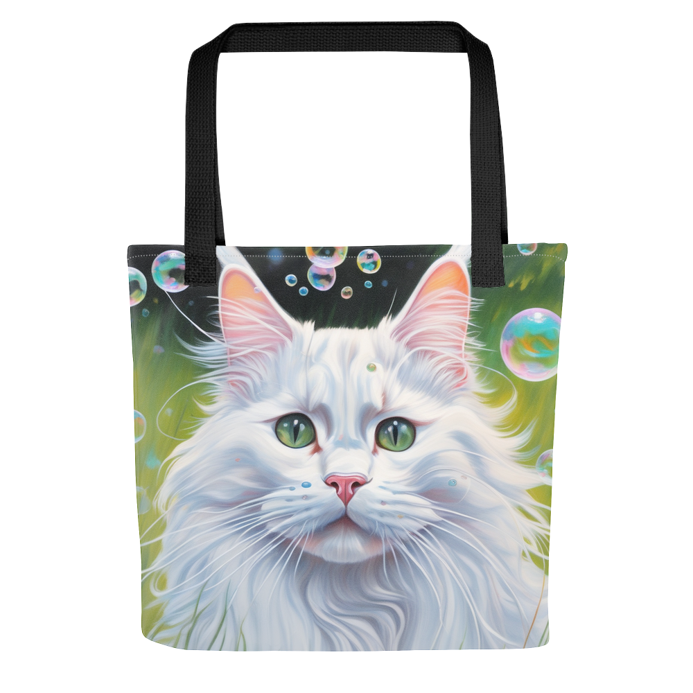 PugMug Custom White Maine Coon Cat Tote