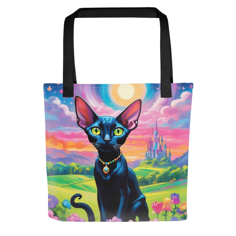 PugMug Custom Black Sphynx Cat Tote