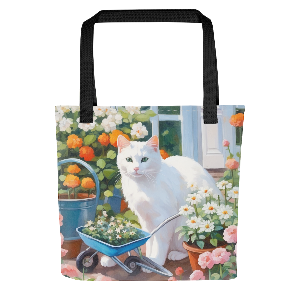 PugMug Custom White Companion Cat Tote