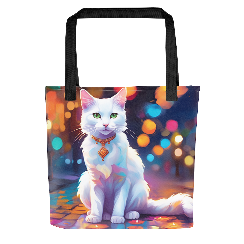 PugMug Custom White Companion Cat Tote