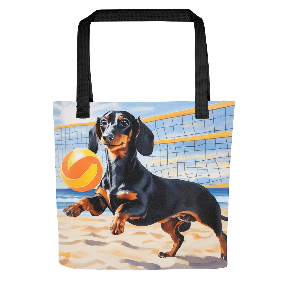 PugMug Custom Black Dachshund Tote