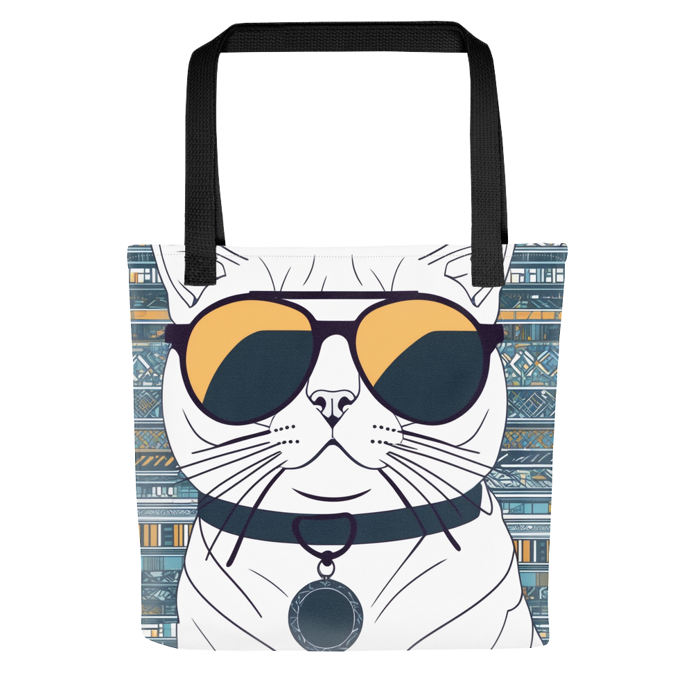 PugMug Custom White Scottish Fold Cat Tote