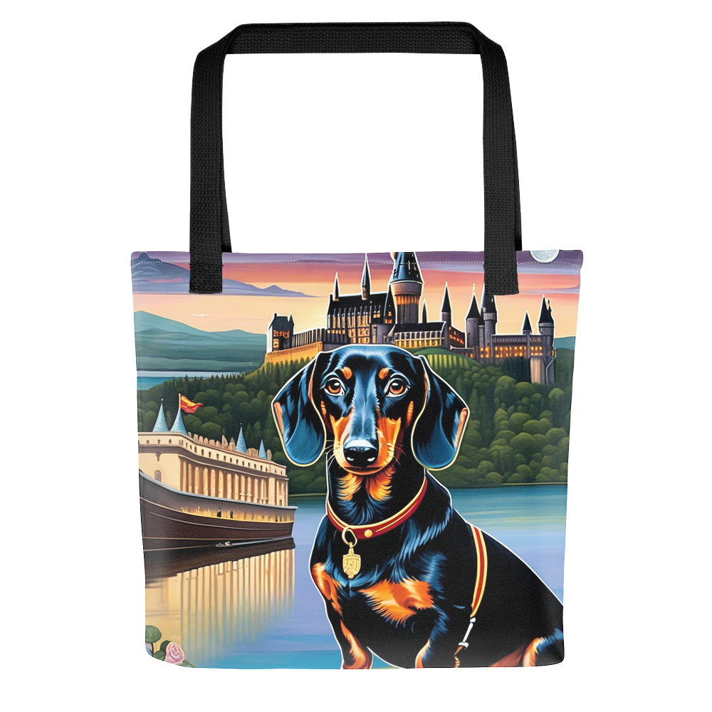 PugMug Custom Black Dachshund Tote