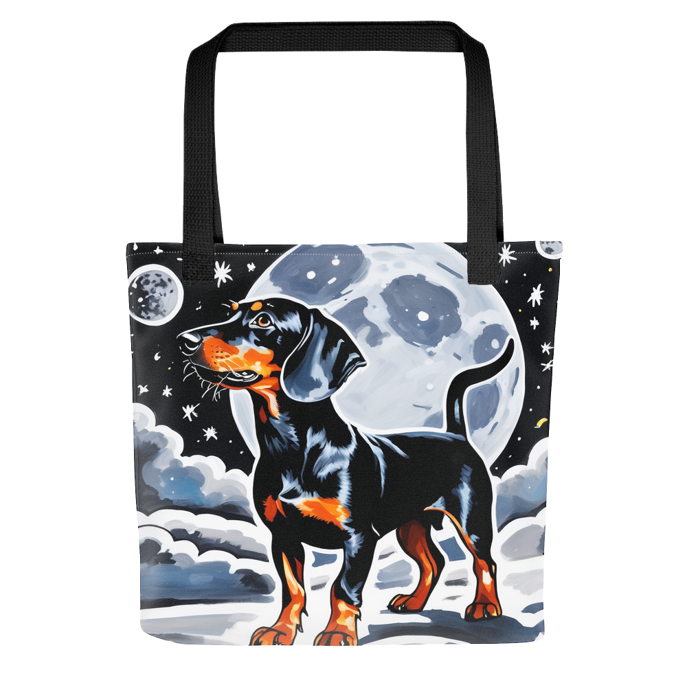 PugMug Custom Black Dachshund Tote