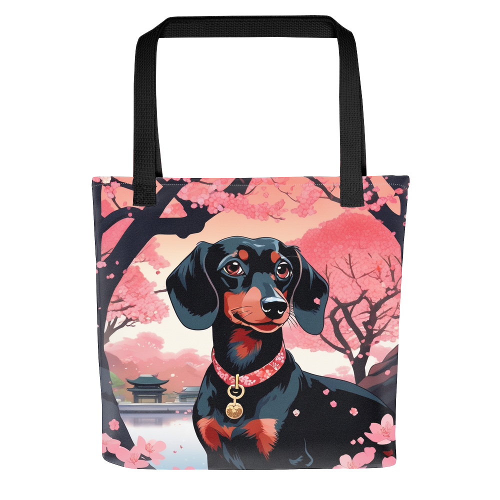 PugMug Custom Black Dachshund Tote