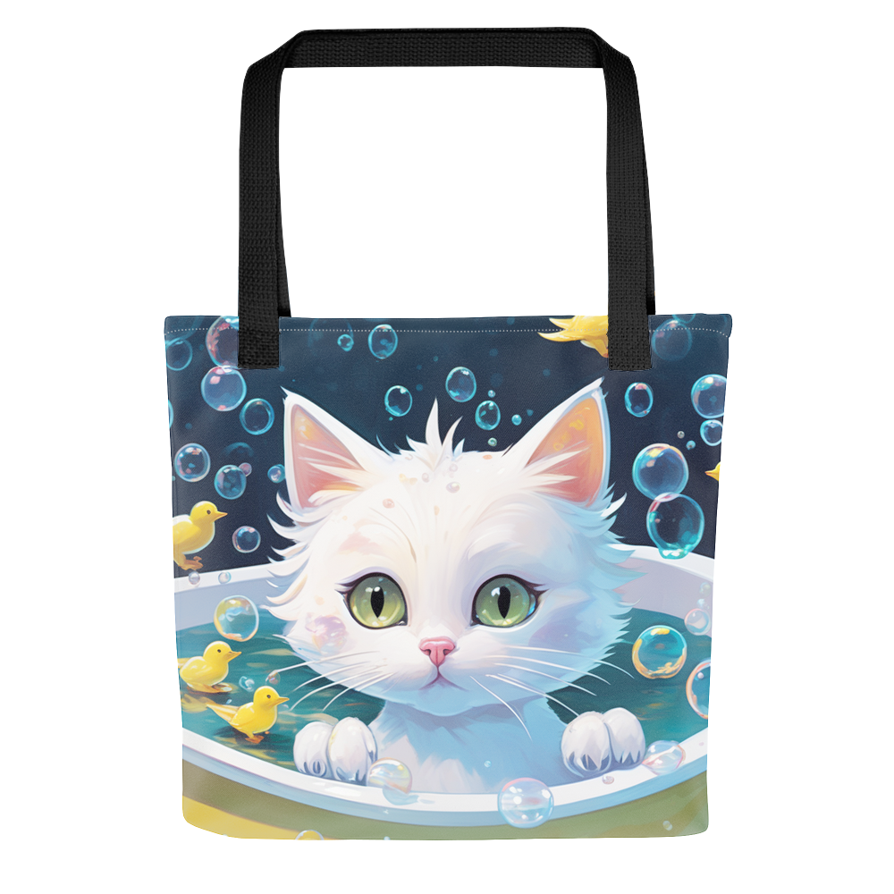 PugMug Custom White Companion Cat Tote