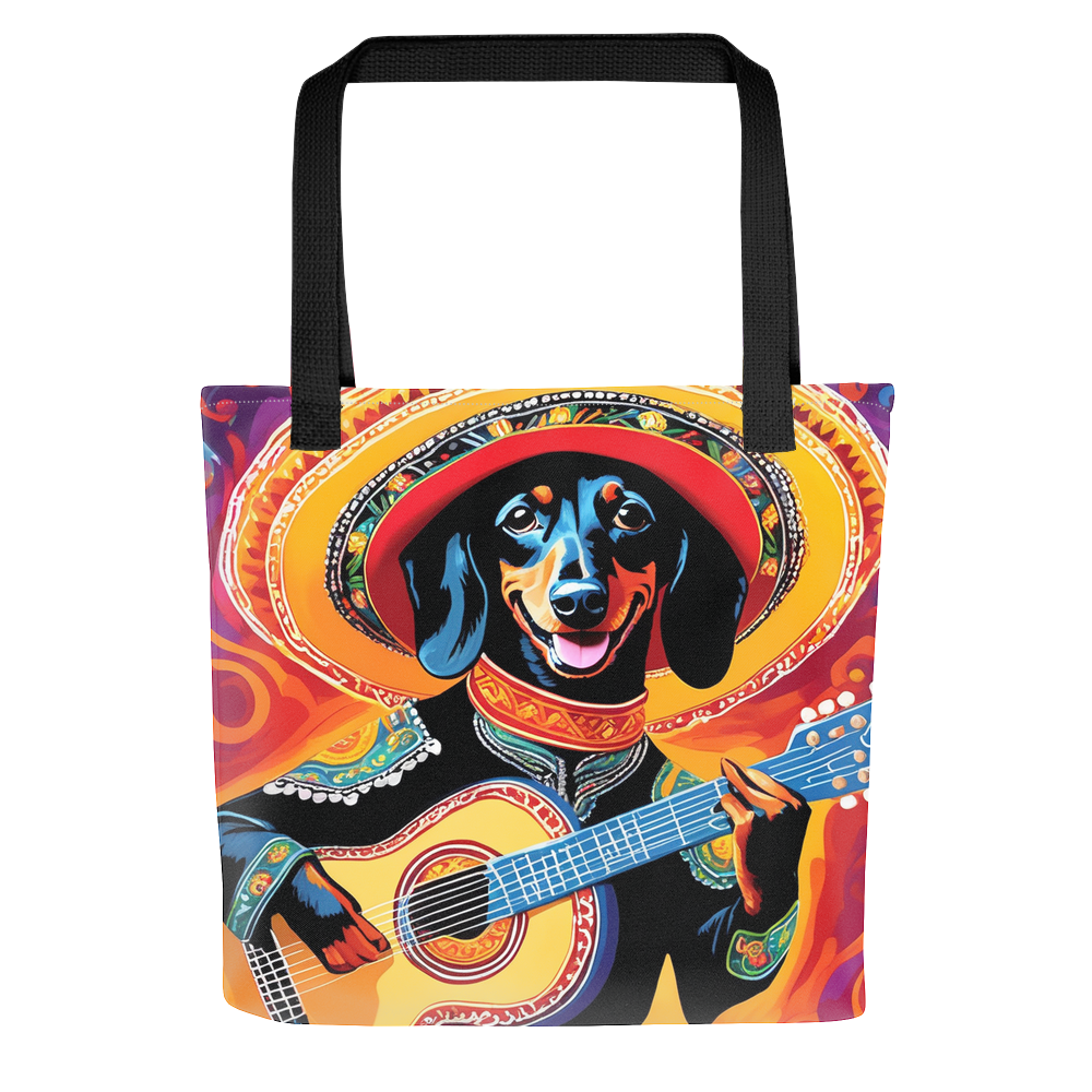 PugMug Custom Black Dachshund Tote