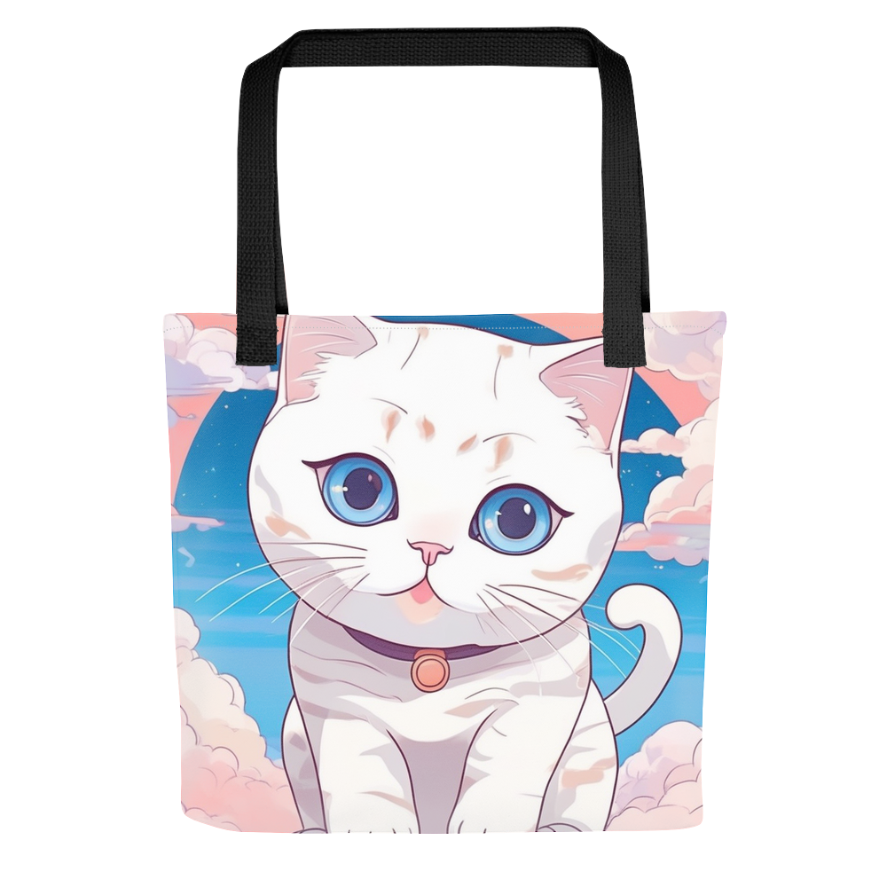 PugMug Custom White Scottish Fold Cat Tote
