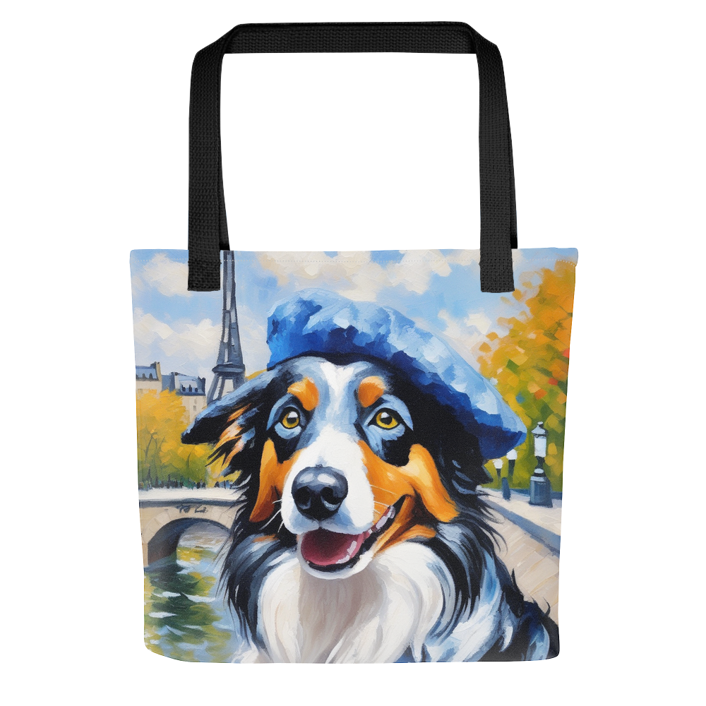 PugMug Custom Blue Merle Border Collie Tote