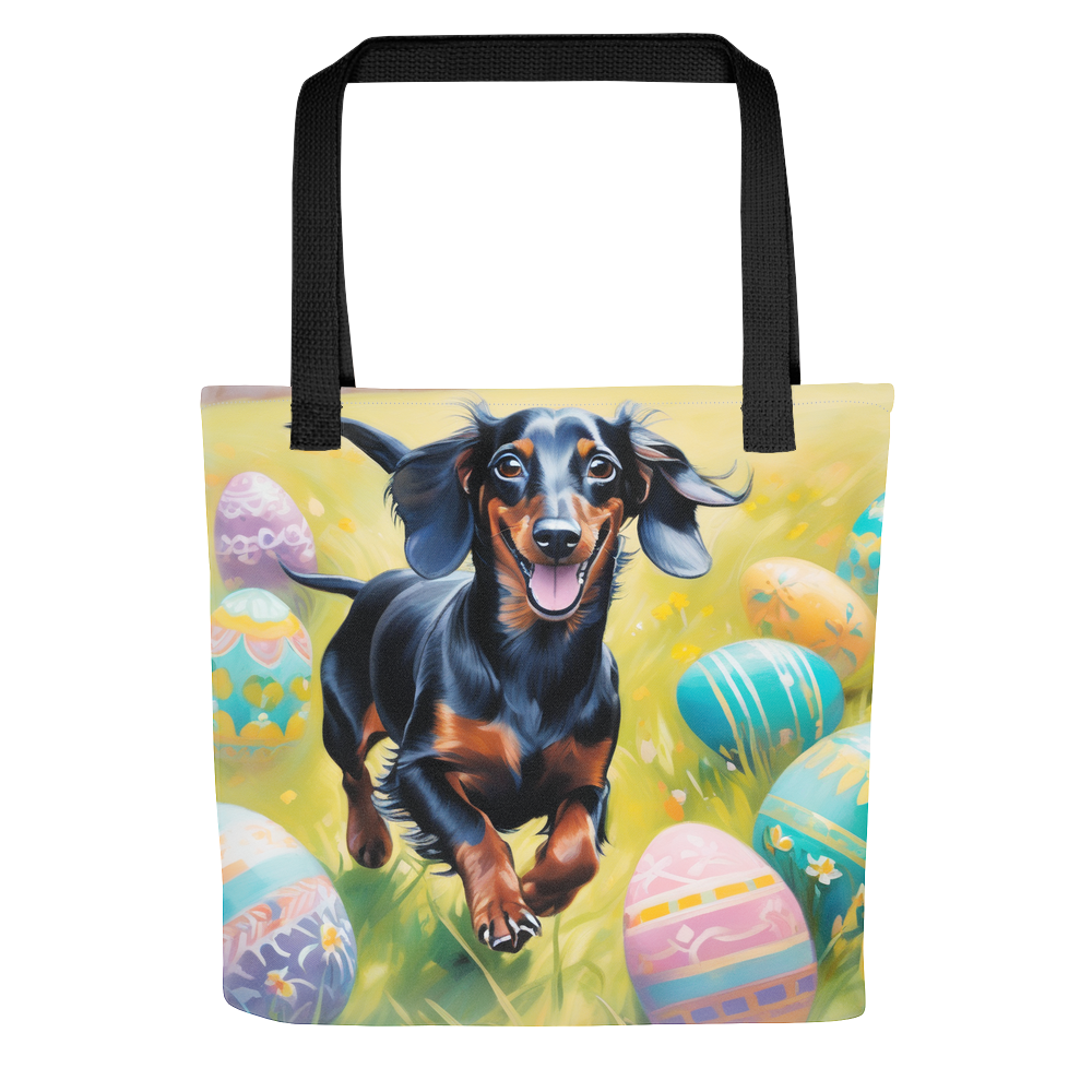 PugMug Custom Black Dachshund Tote