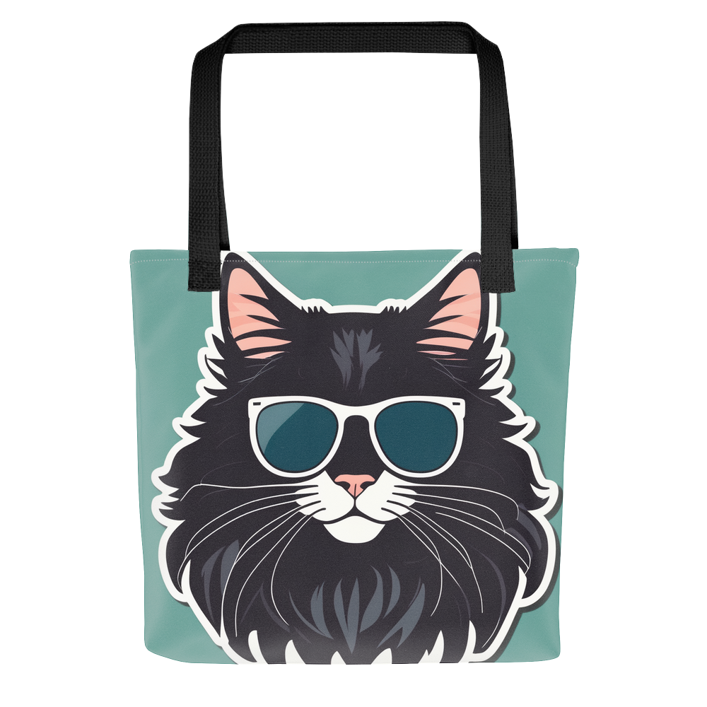 PugMug Custom Black Maine Coon Cat Tote