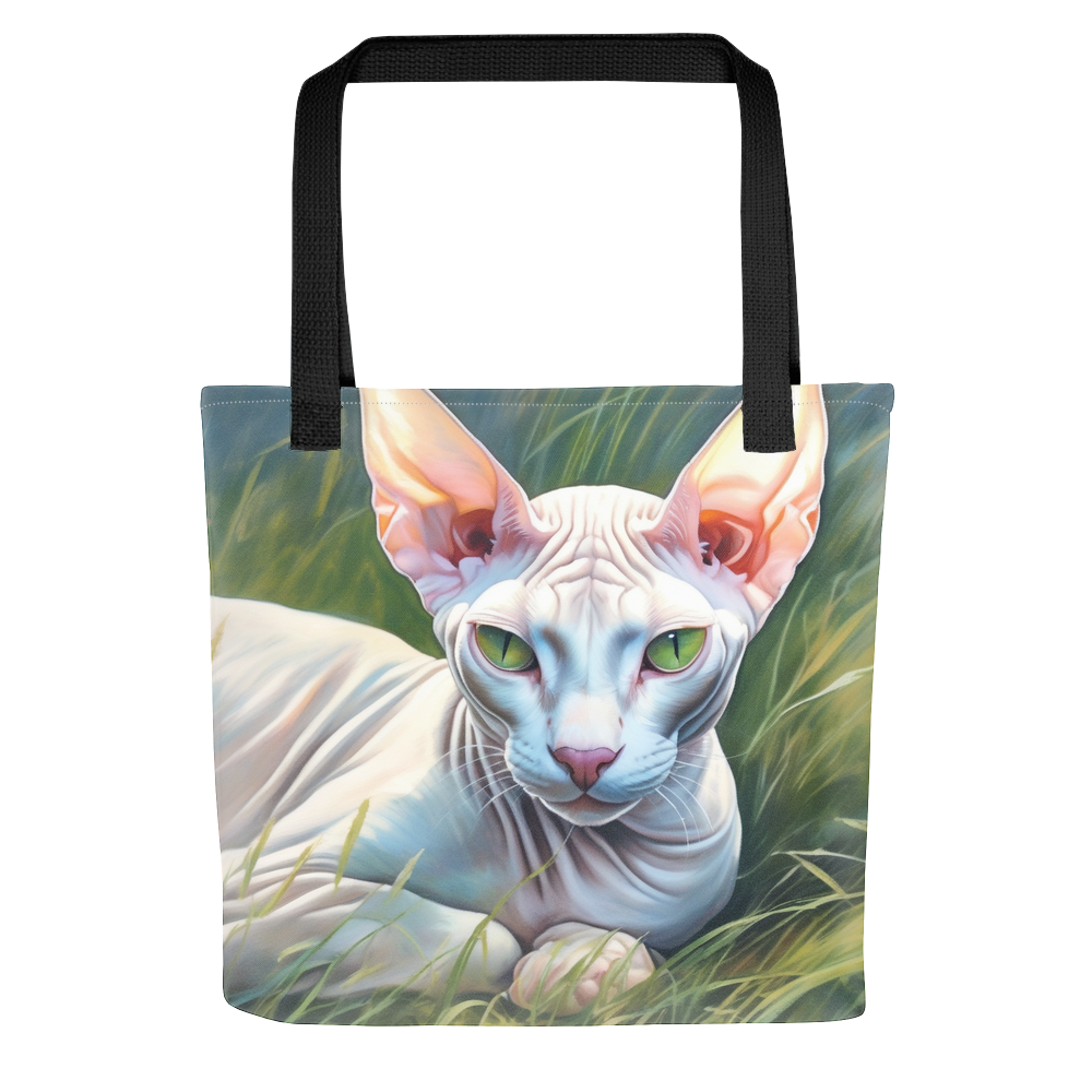 PugMug Custom White Sphynx Cat Tote