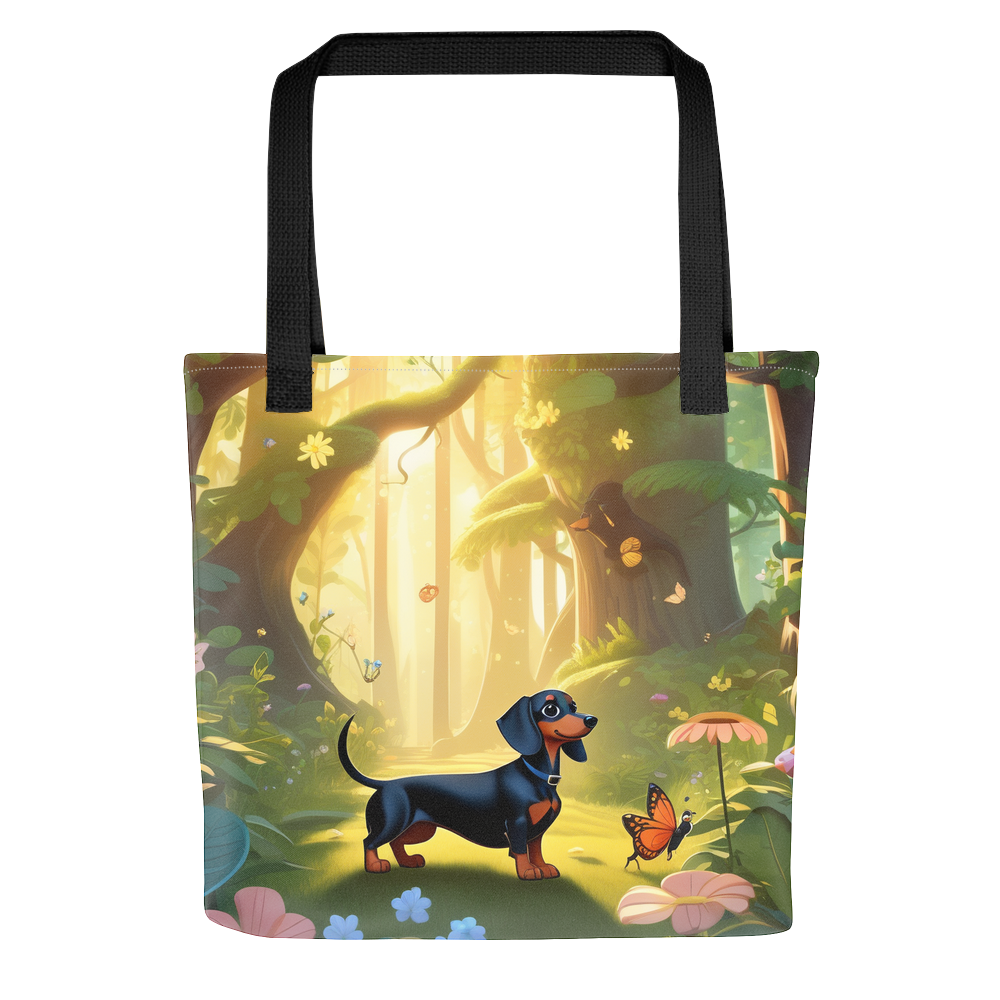 PugMug Custom Black Dachshund Tote