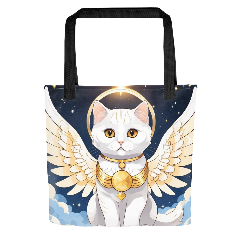 PugMug Custom White Scottish Fold Cat Tote