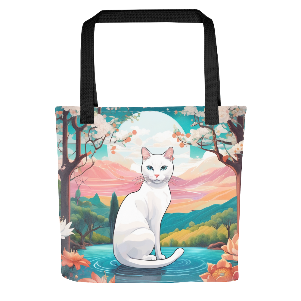 PugMug Custom White Companion Cat Tote