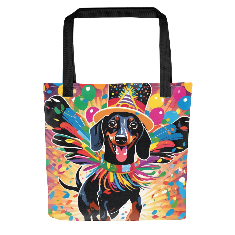 PugMug Custom Black Dachshund Tote