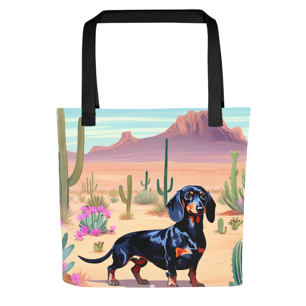 PugMug Custom Black Dachshund Tote