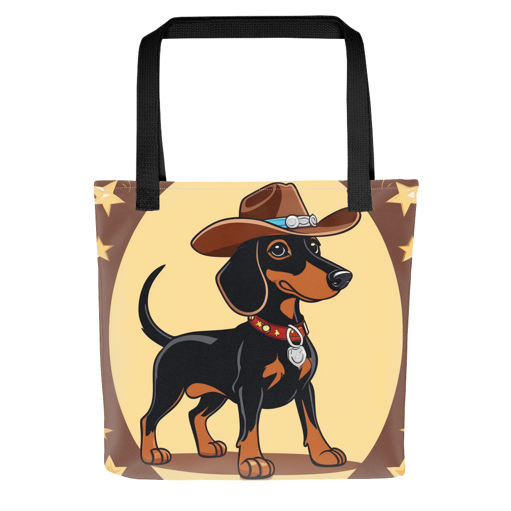 PugMug Custom Black Dachshund Tote