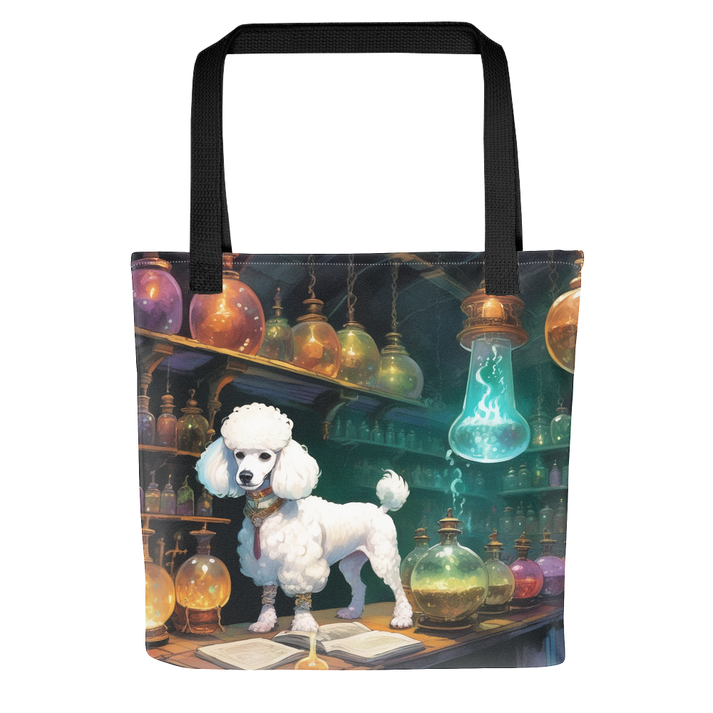 PugMug Custom White Poodle Tote
