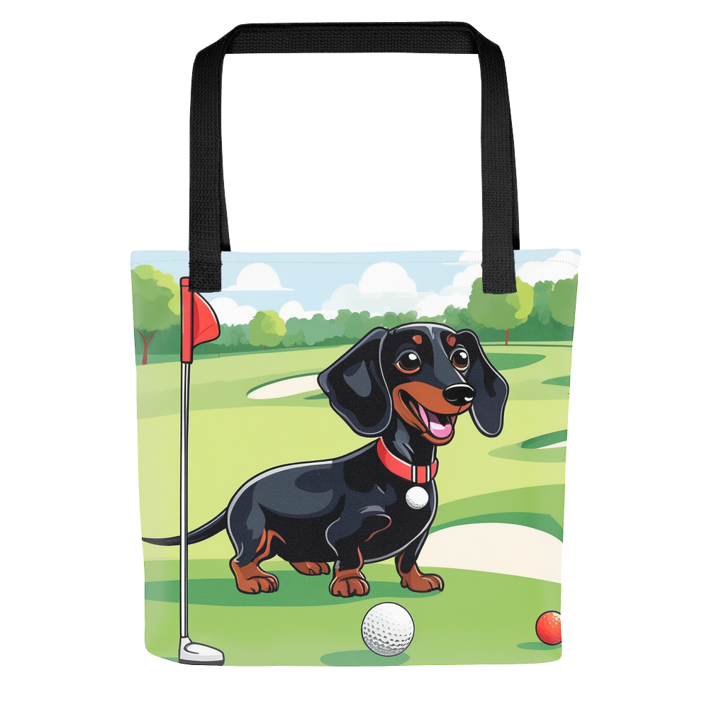 PugMug Custom Black Dachshund Tote