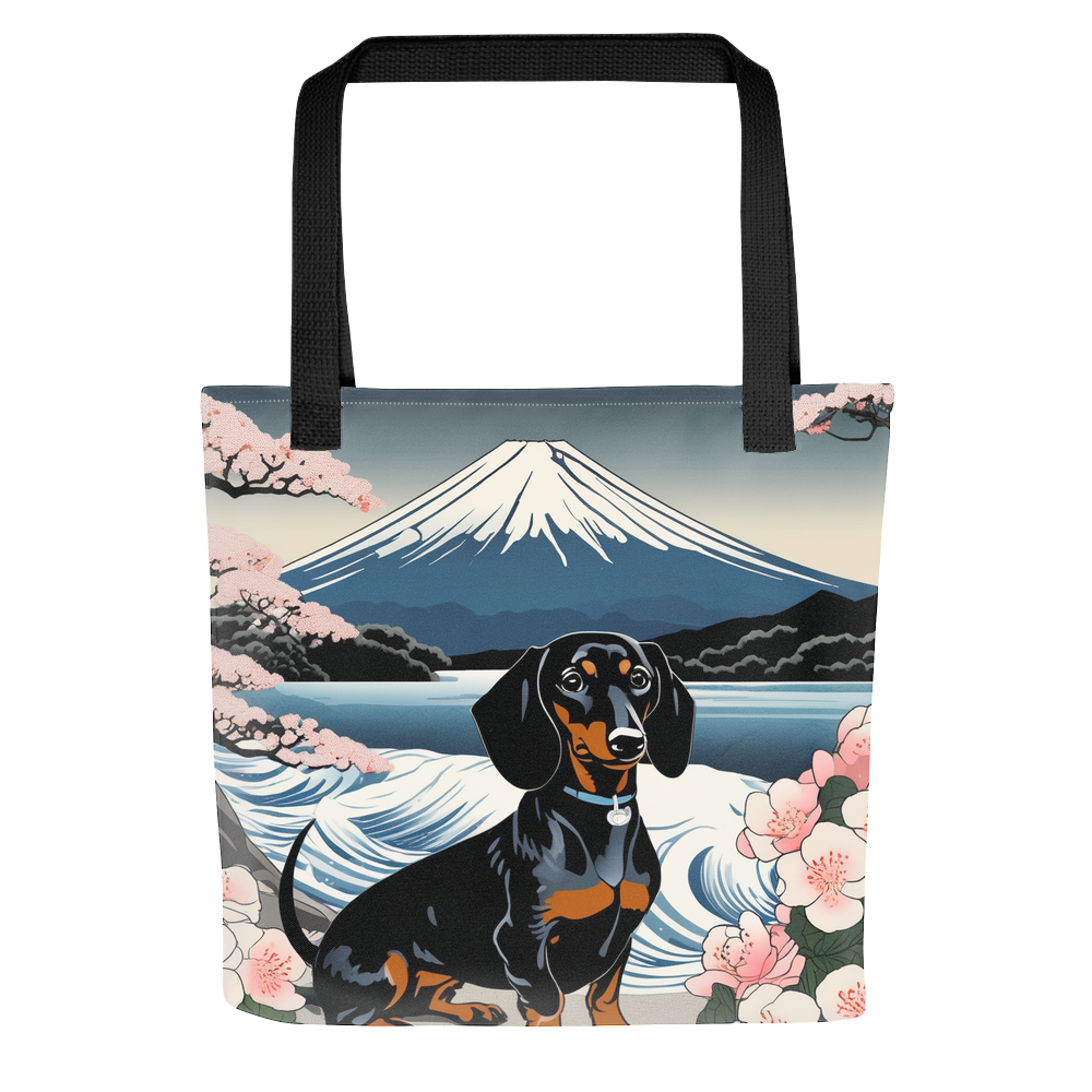 PugMug Custom Black Dachshund Tote