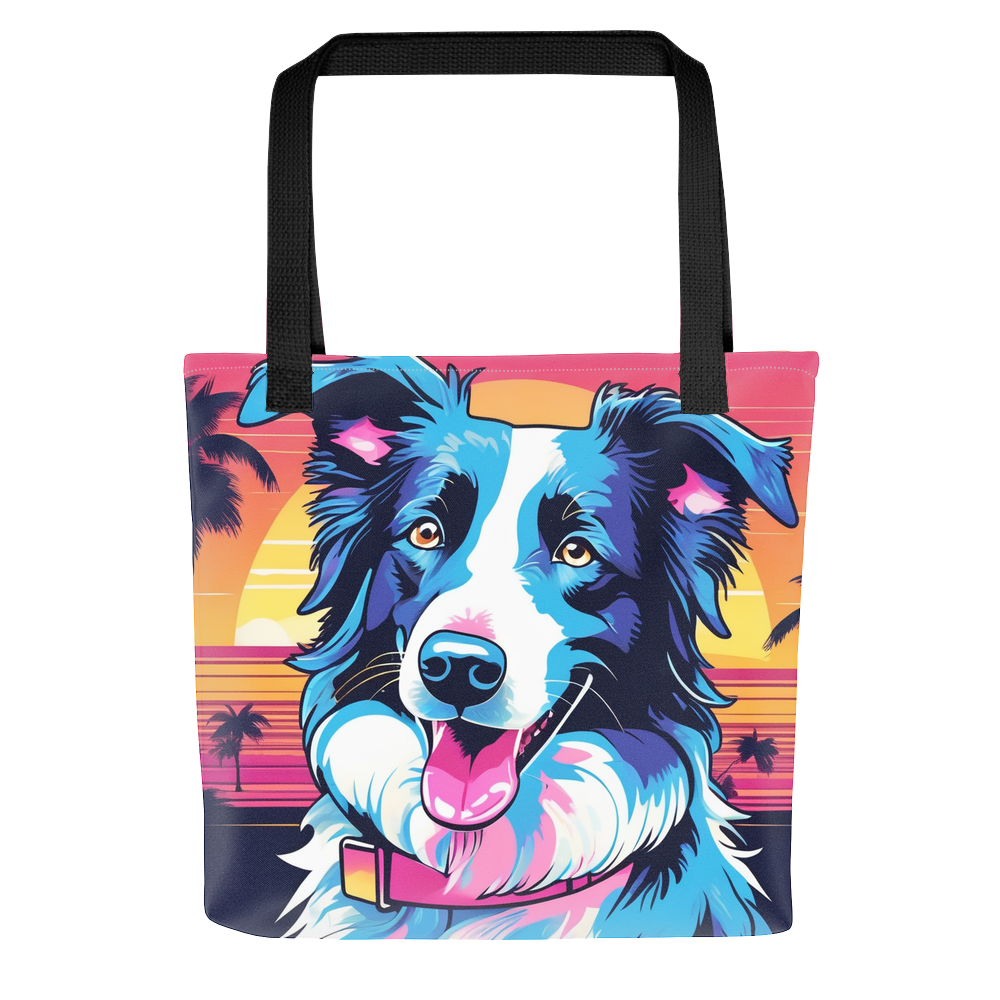 PugMug Custom Blue Merle Border Collie Tote