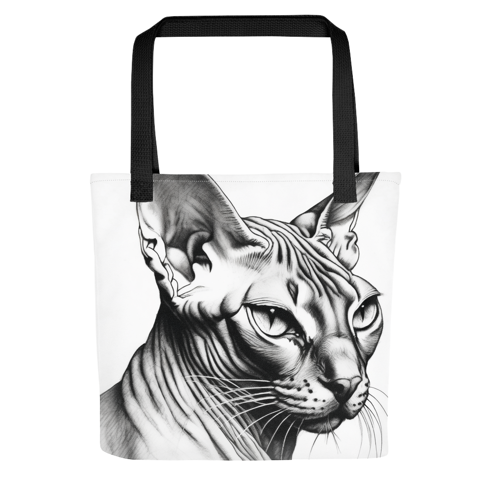 PugMug Custom Tabby Sphynx Cat Tote