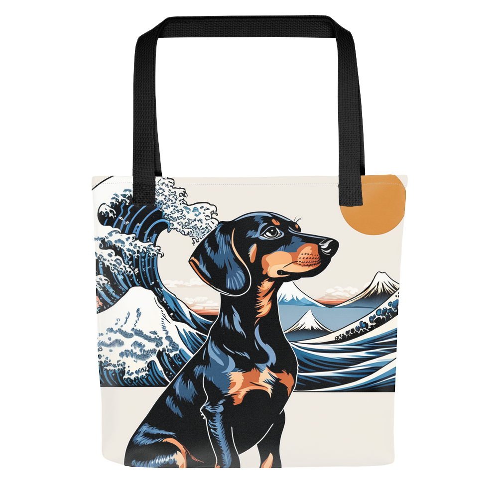 PugMug Custom Black Dachshund Tote