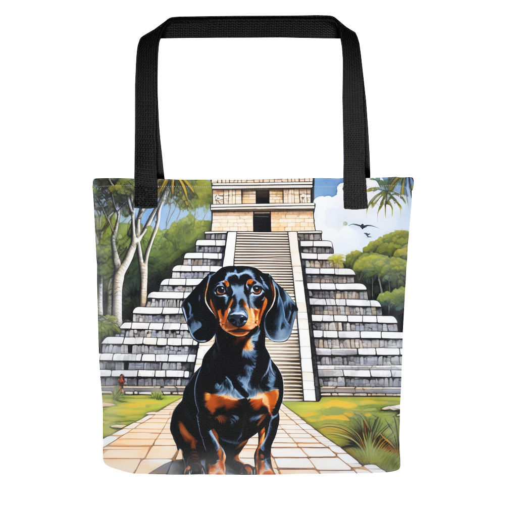 PugMug Custom Black Dachshund Tote