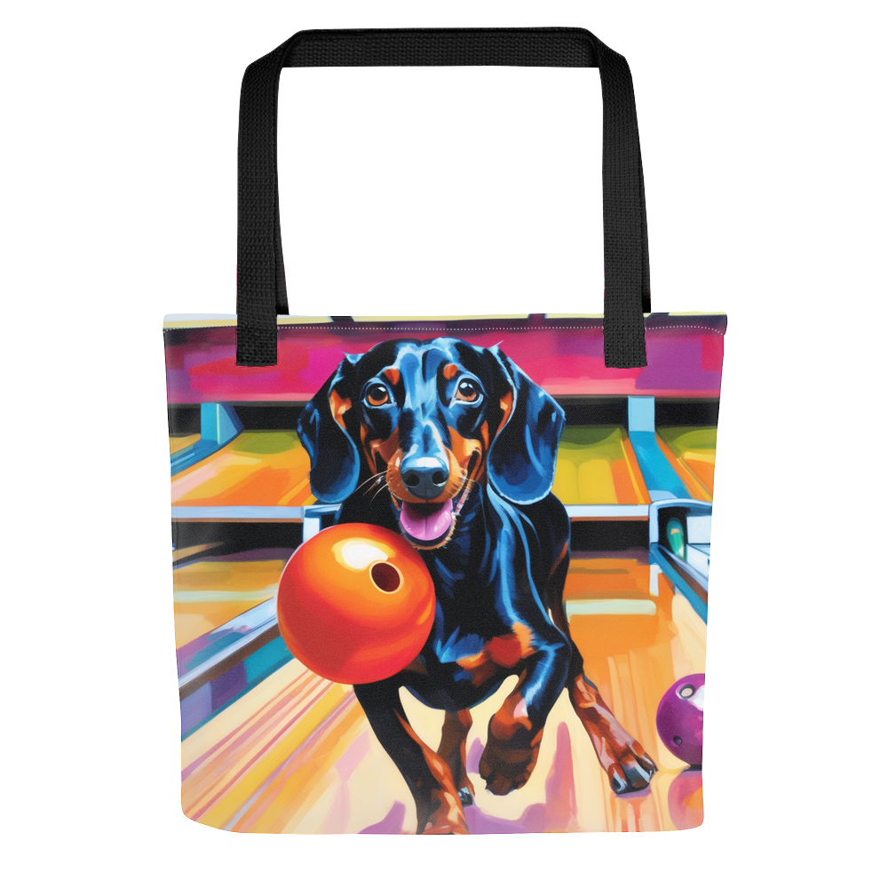 PugMug Custom Black Dachshund Tote