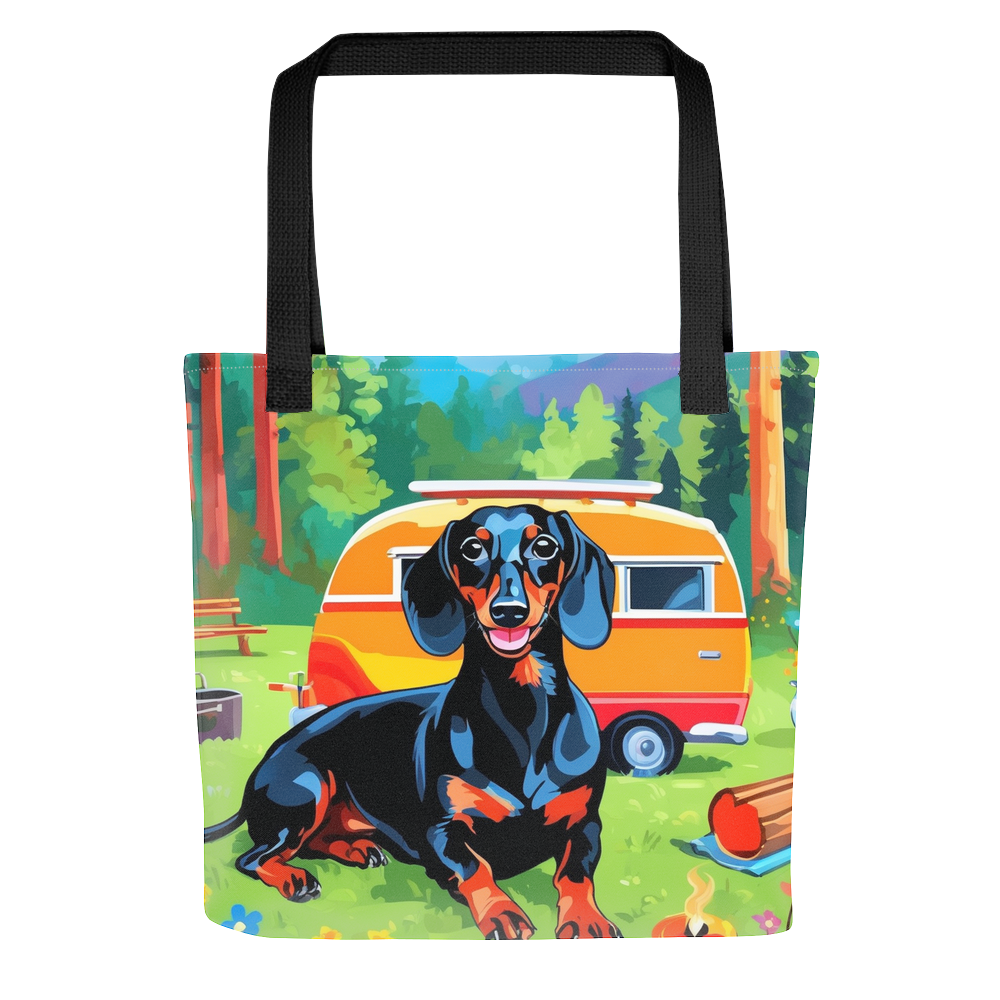 PugMug Custom Black Dachshund Tote