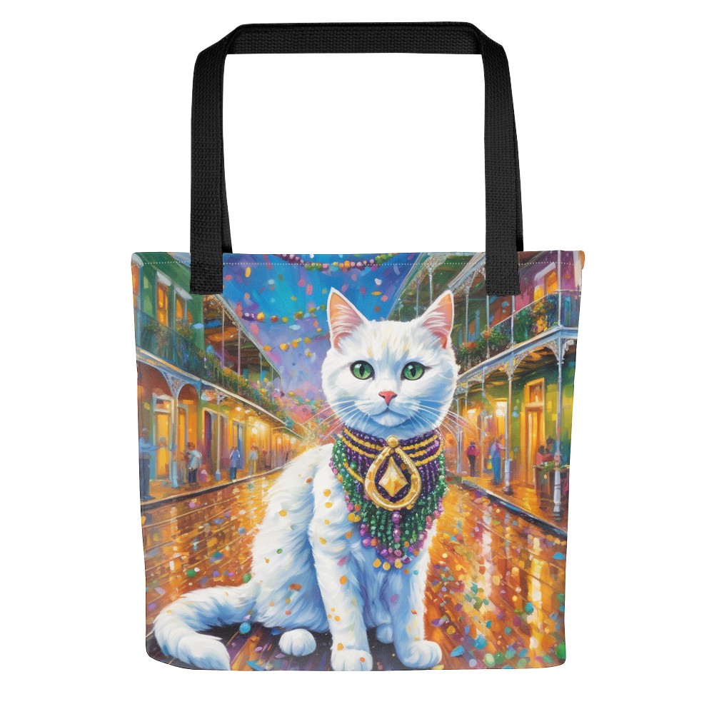 PugMug Custom White Companion Cat Tote
