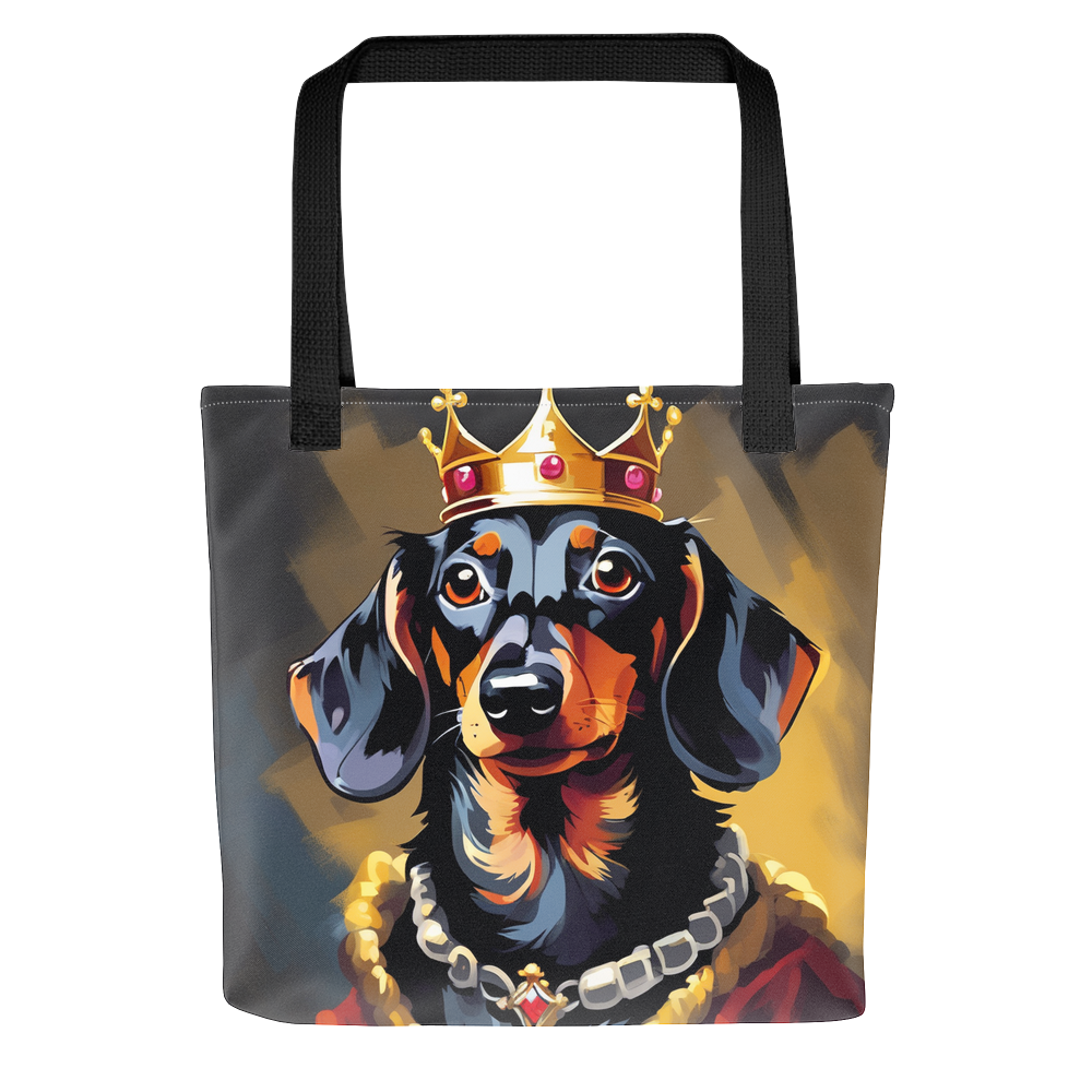 PugMug Custom Black Dachshund Tote