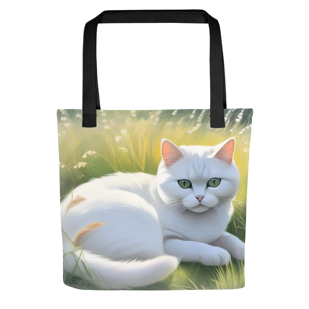 PugMug Custom White British Shorthair Cat Tote