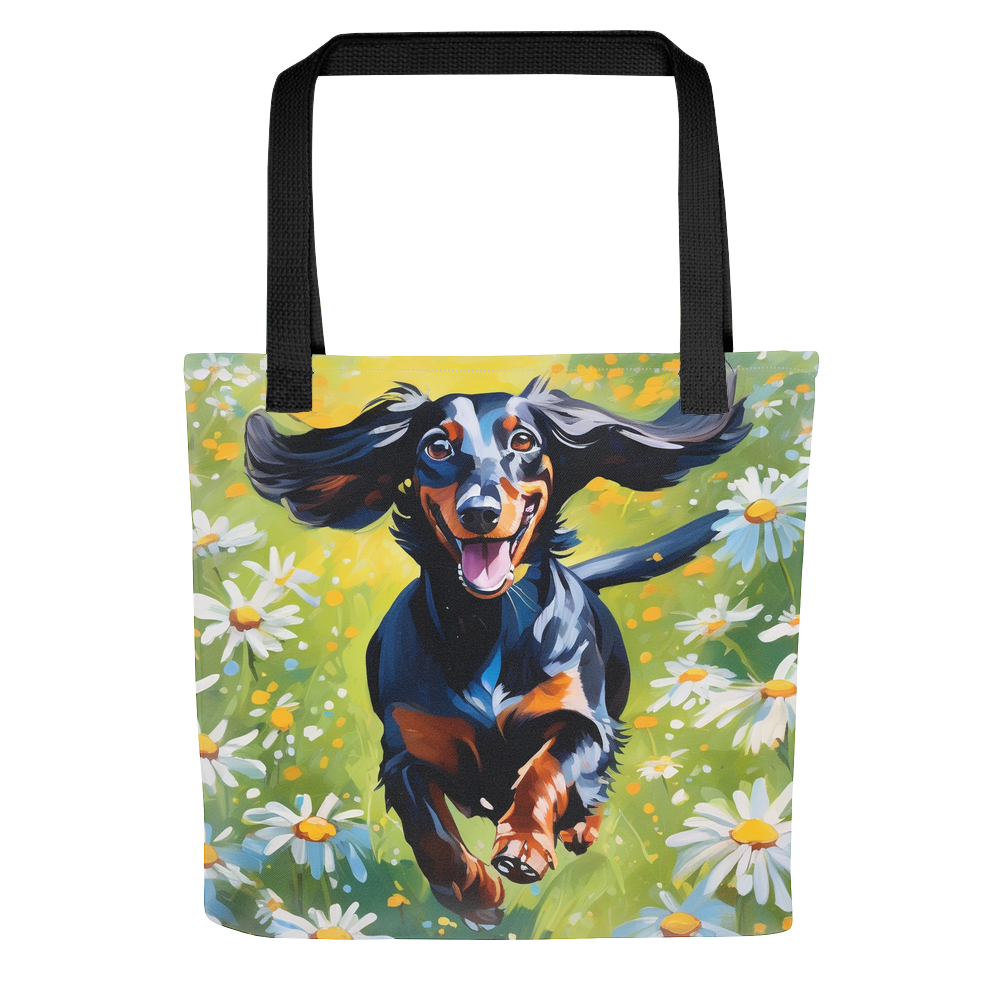 PugMug Custom Black Dachshund Tote