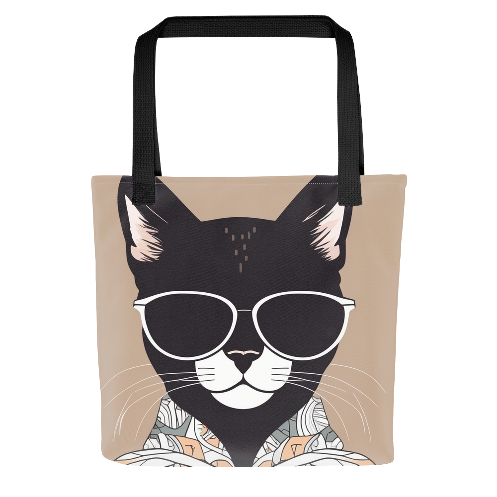 PugMug Custom Black Exotic Cat Tote