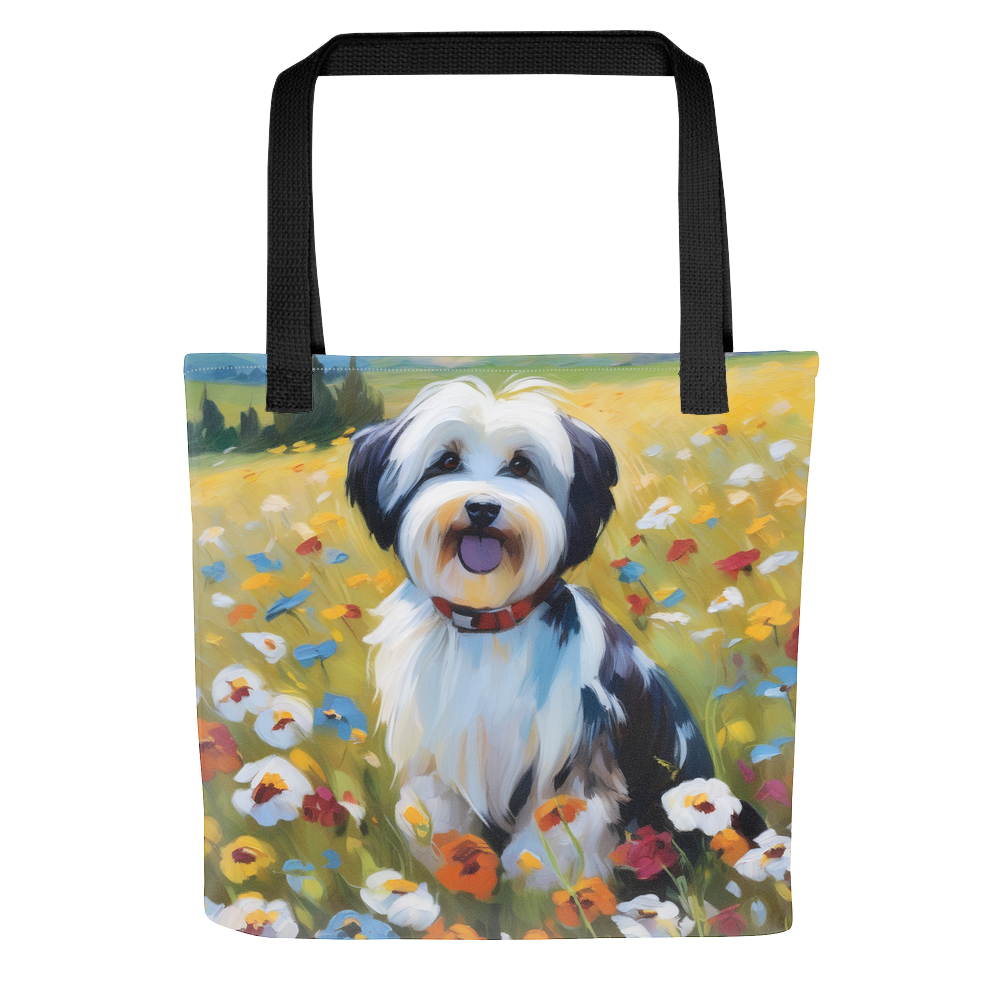 PugMug Custom Black-and-white Havanese Dog Tote