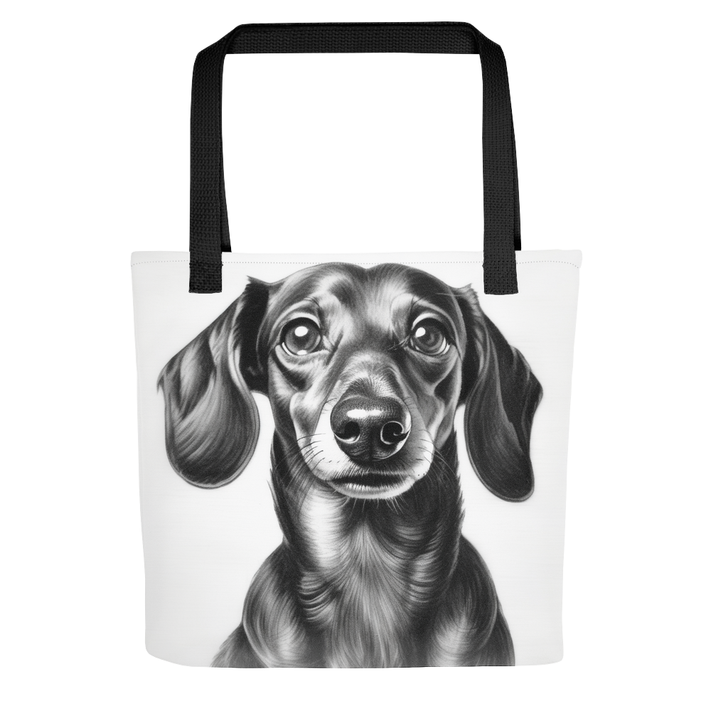 PugMug Custom Black Dachshund Tote
