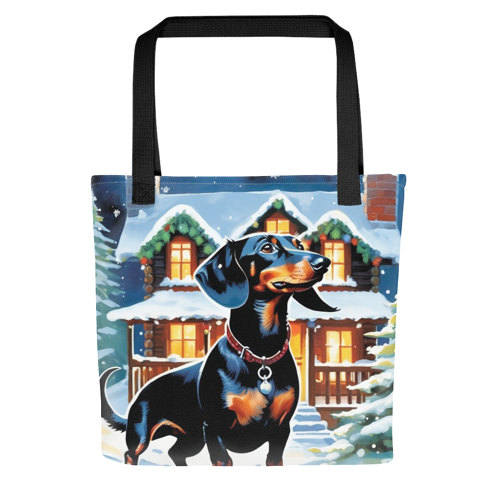 PugMug Custom Black Dachshund Tote