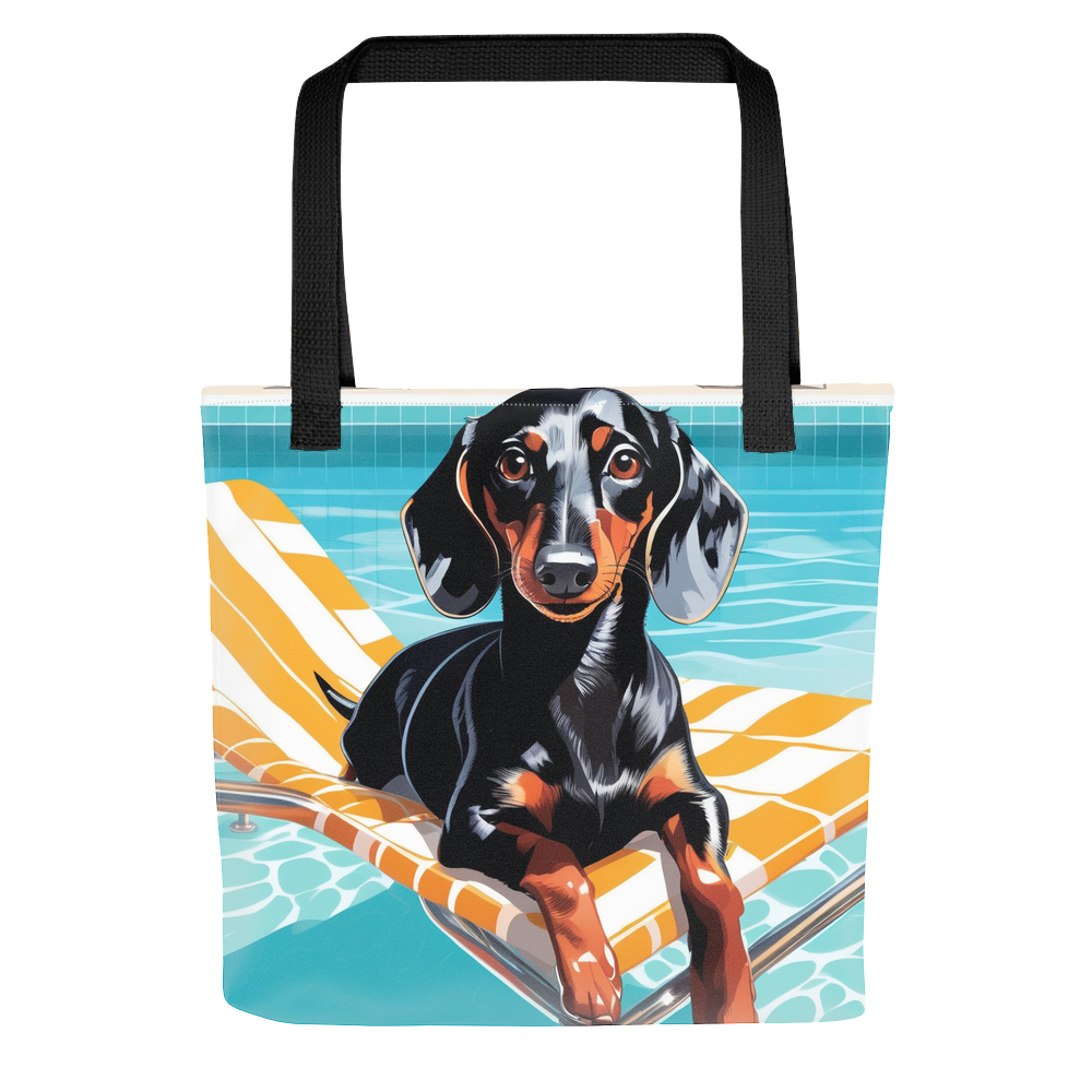 PugMug Custom Black Dachshund Tote