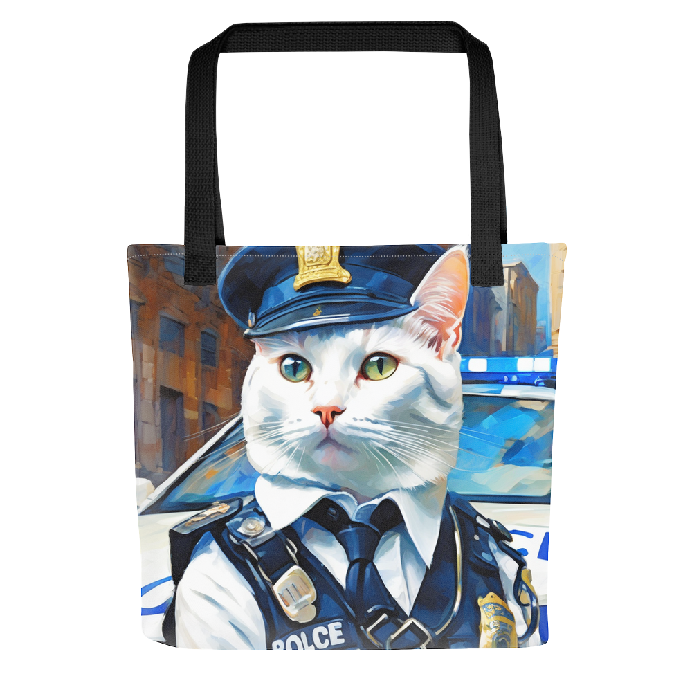 PugMug Custom White Companion Cat Tote