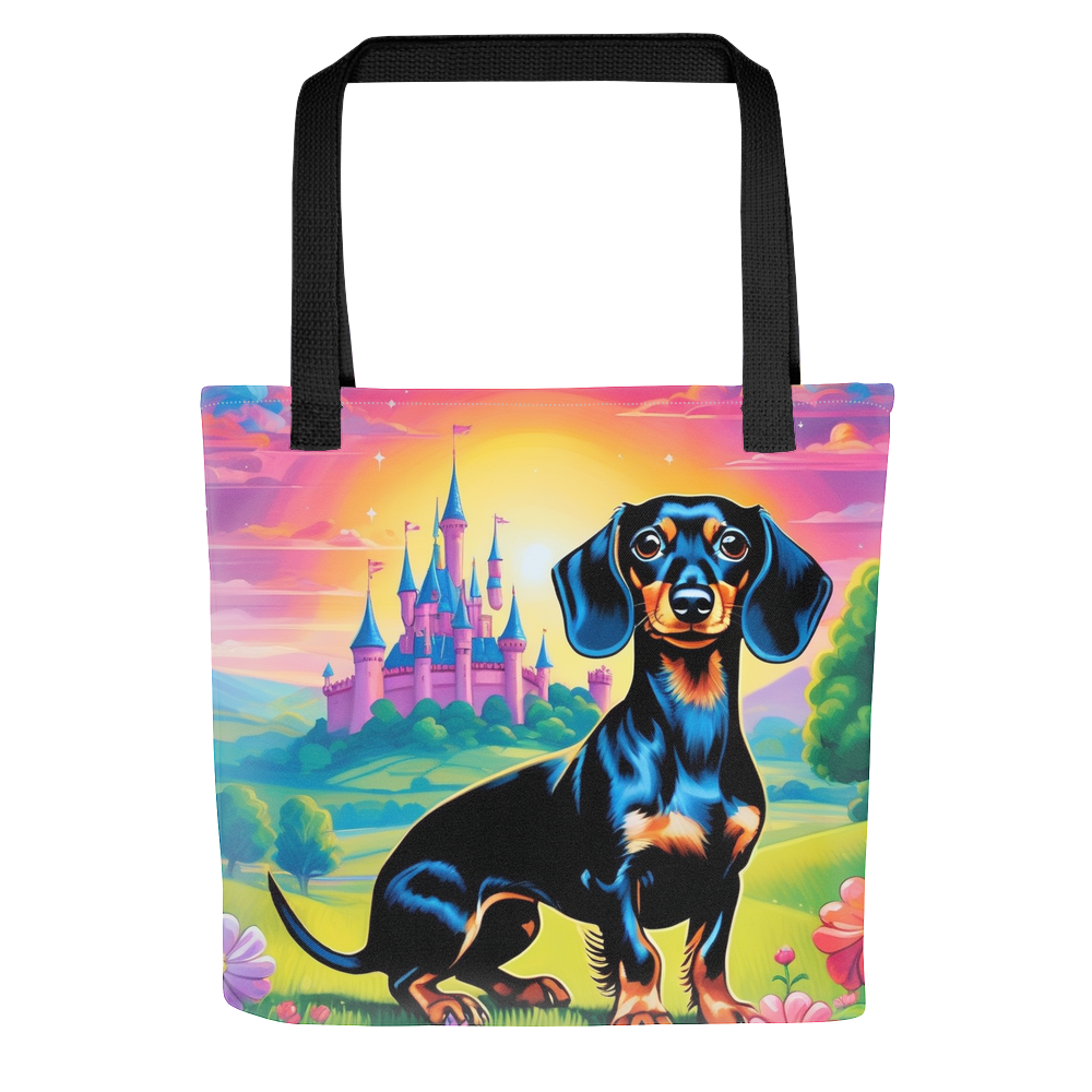 PugMug Custom Black Dachshund Tote