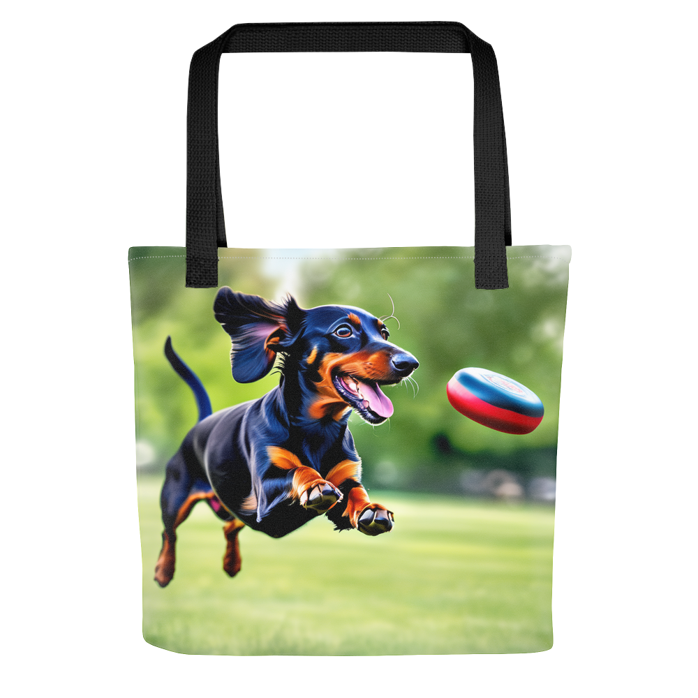 PugMug Custom Black Dachshund Tote